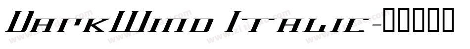DarkWind Italic字体转换